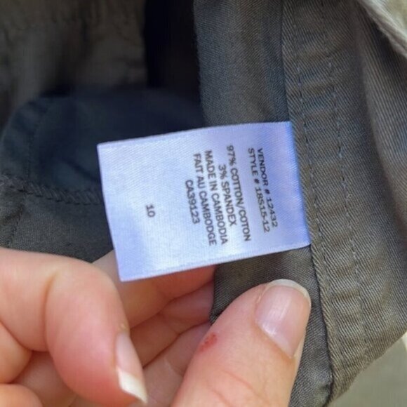 Northern Reflections Dark Green Town Fit Cropped Pants Sz 10 - Picture 10 of 10